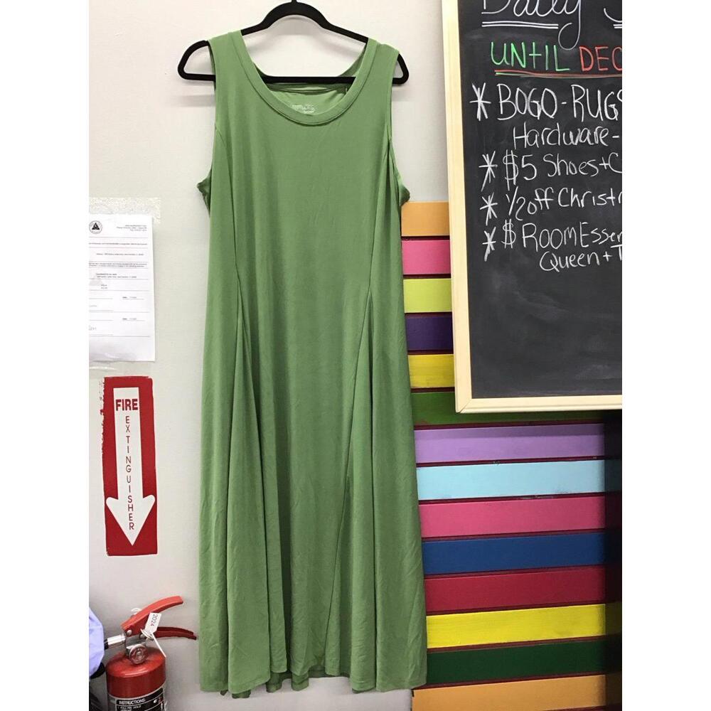 Attitudes by Renee regular como jersey godet midi dress X-Large vineyard vine